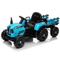                                                              							TEAL BLUE TRACTOR 12V RIDE ON 70LB ...
                                                            						 