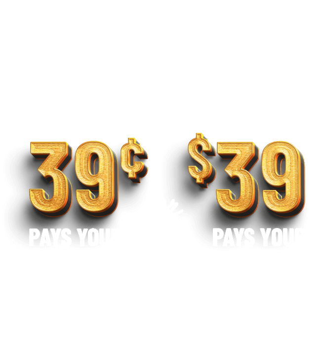 Congrats! Here’s Your Coupons. 39¢ pays your first week or $39 pays your first month! Check your email for your coupon then come in store to redeem!